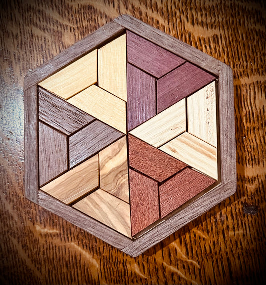 1H.  6 wood species challenge puzzle.