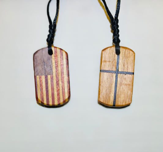 6.  Pendant. American Flag DOGTAG.