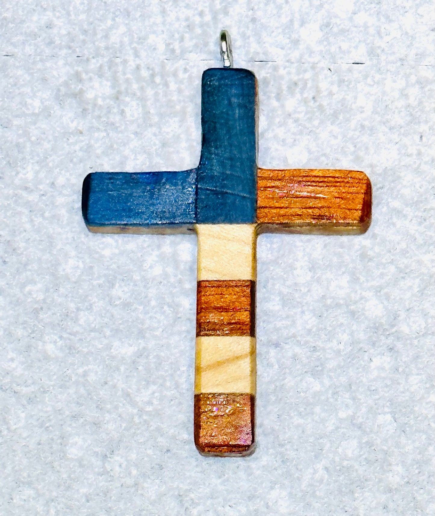 7.  Pendant.  Cross in American Flag design.